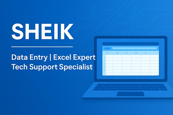 do data entry, captcha work and excel works, tech support