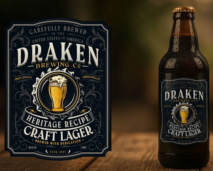 do a  custom product, bottle, and jar label design