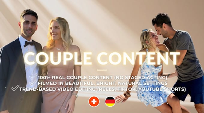 create authentic and aesthetic couple content for your brand