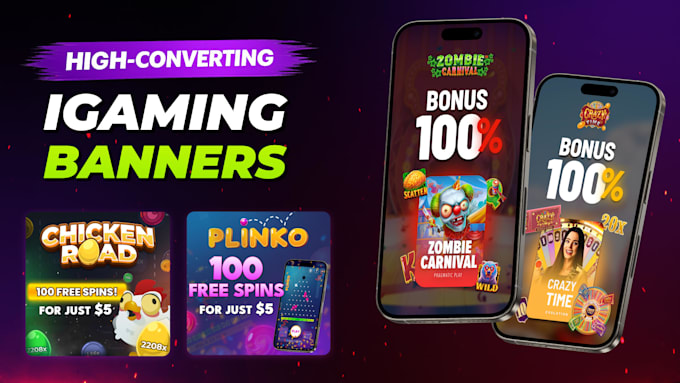 create high converting igaming banners and ad creatives