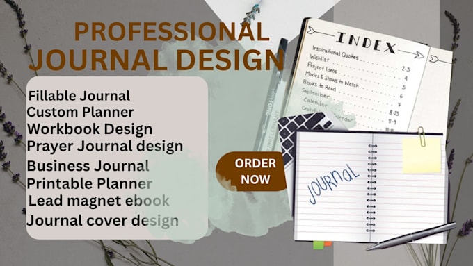 do journal design custom planner design digital journal pdf lead magnet