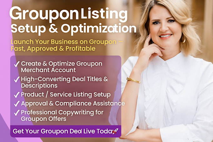 products listing on ebay, amazon, etsy, groupon listing