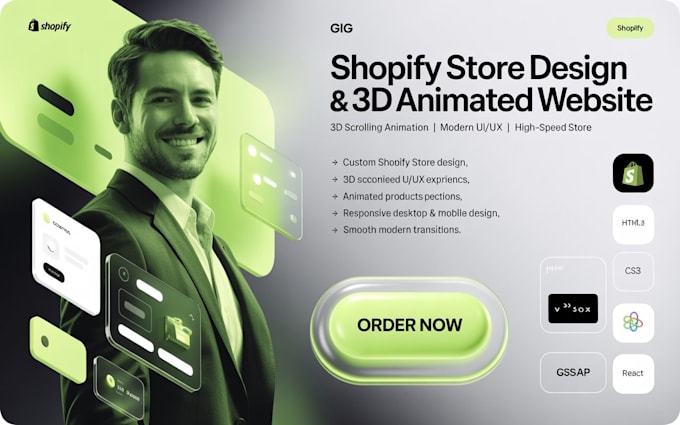 Animation Background Shopify Design shopify store design, 3d animated shopify website 3d scrolling ...