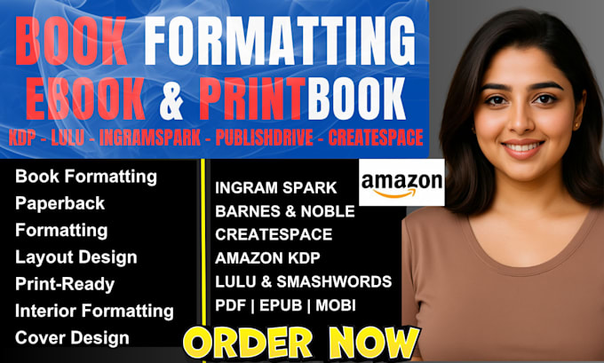 do  book formatting, layout design, and typesetting