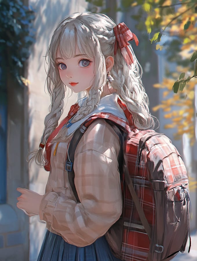 draw a character sheet in anime style
