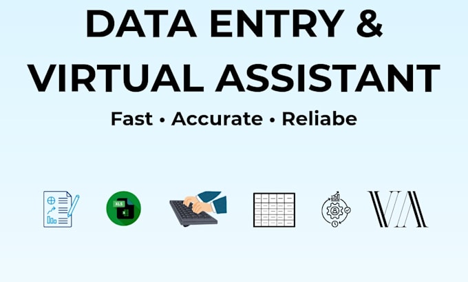 be your reliable virtual assistant for data entry and typing tasks