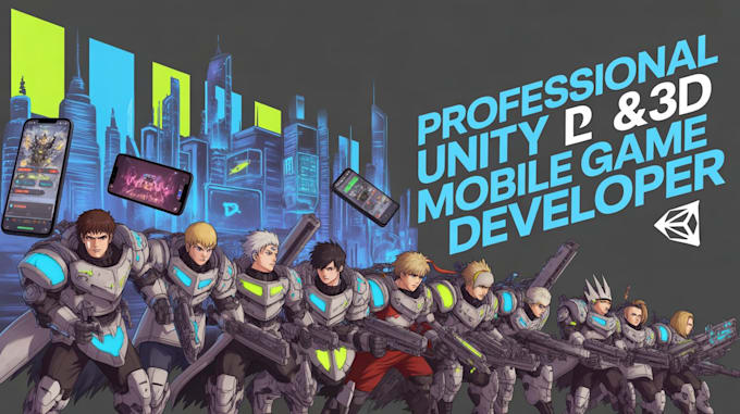 build unity 2d mobile game as your unity game developer for android ios