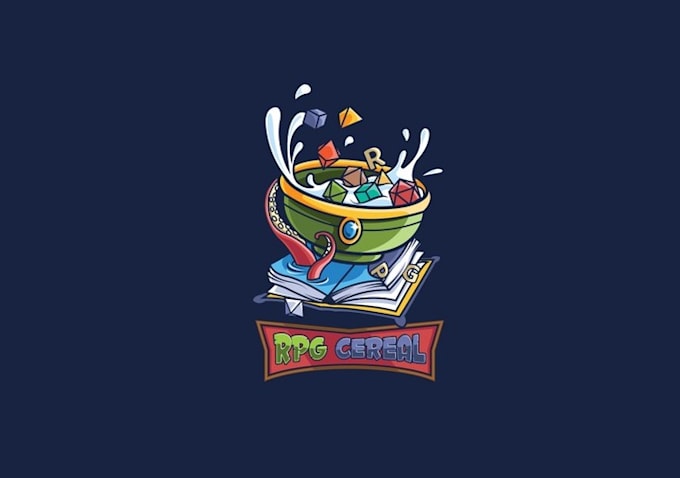 design surprising playful logo for a role playing game