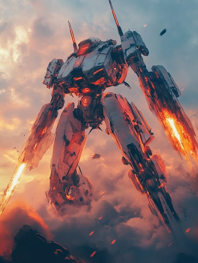 desing a sci fi, mecha design, fantasy character design