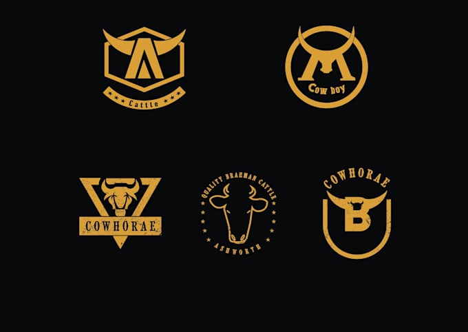 design cattle brand, ranch western logo