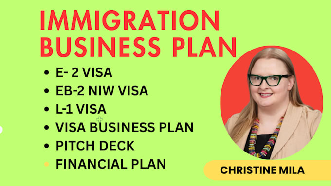 write a visa business plan for eb2niw