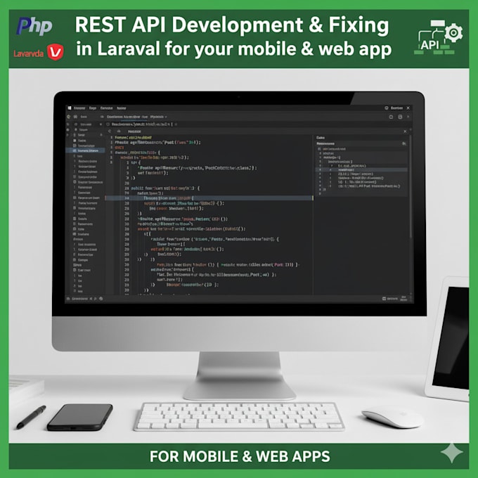 fix or develop rest api in laravel for mobile or web app