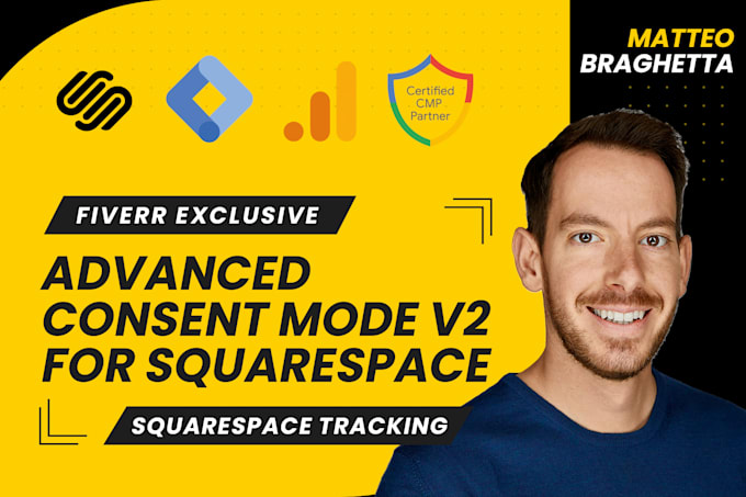 setup ga4 e google ads conversion tracking for squarespace with consent mode v2