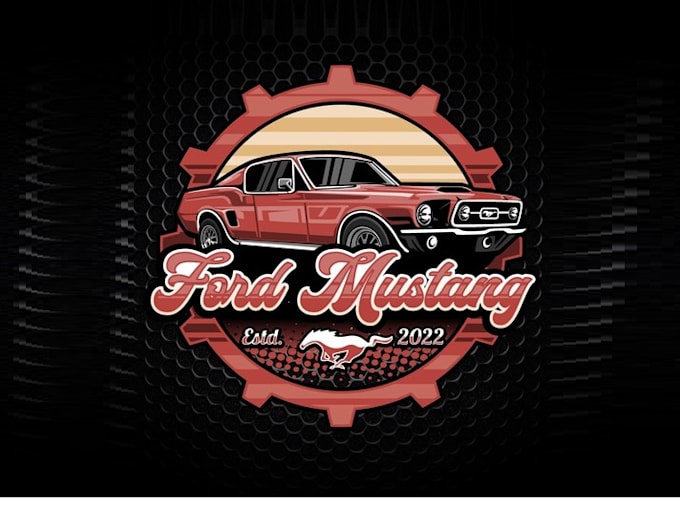make memorable powerful new masculine logo for ford mustang