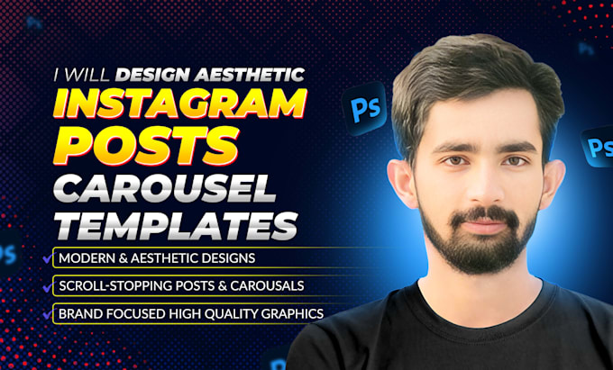design aesthetic instagram, posts, carousel and templates