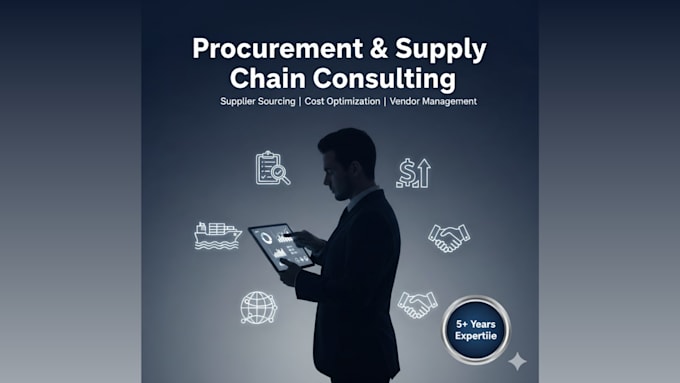 act as your procurement consultant for supplier sourcing and cost optimization