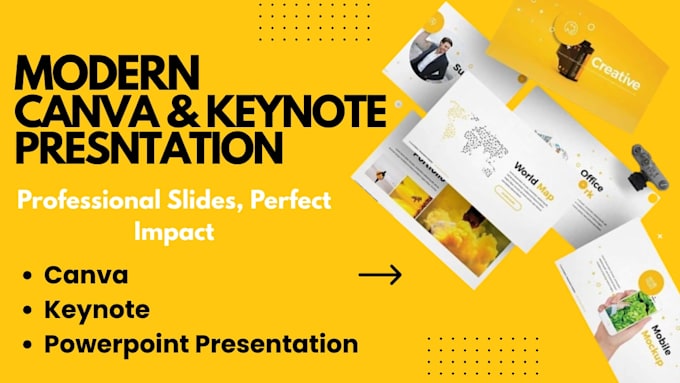 design or redesign canva and keynote presentations