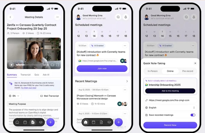 develop ai note taker app, ai note tracker app, ai remainder app