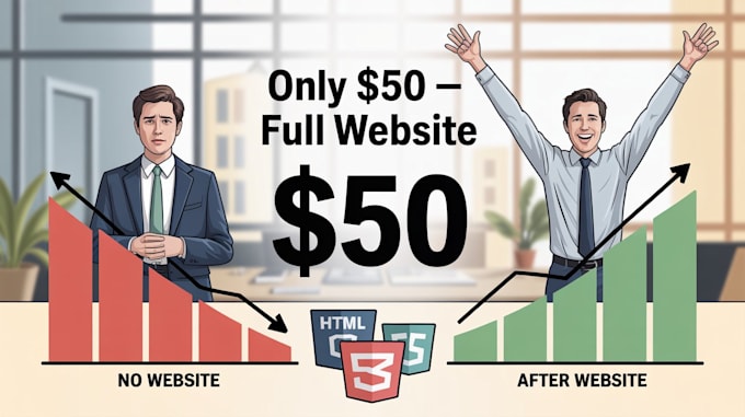 create a custom modern portfolio or business website