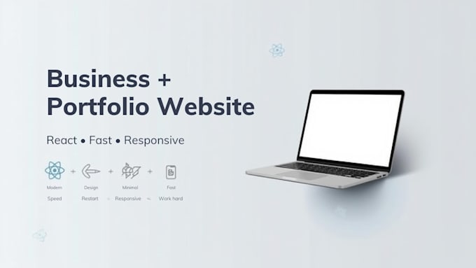 create a custom react business portfolio for you