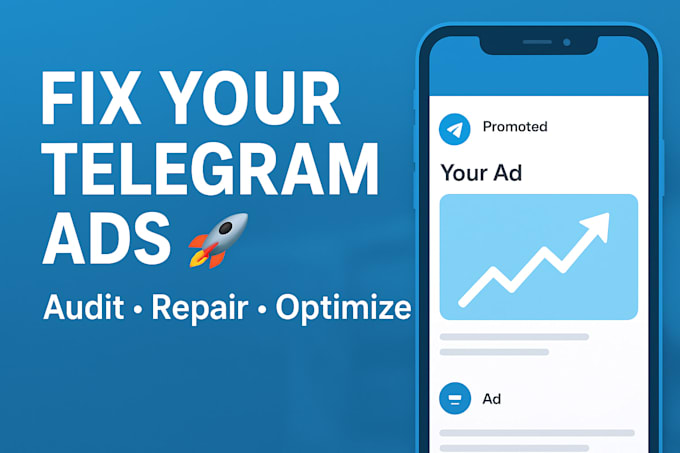 fix and optimize your telegram ads campaign