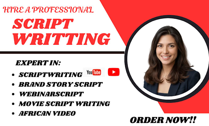 write video script, webinar script, brand story script, african video