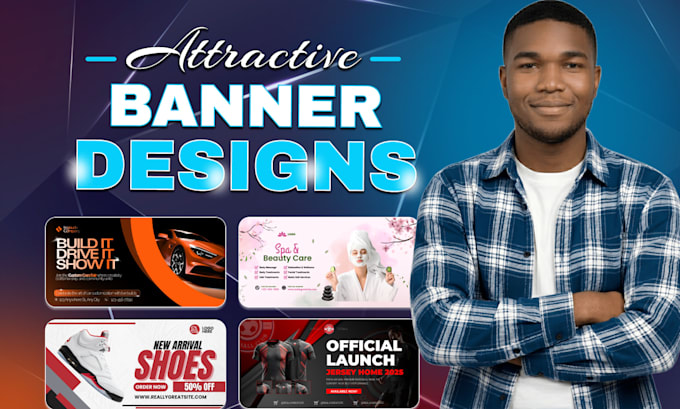 design high converting shopify banner, google banner ads, hero banner, web ads