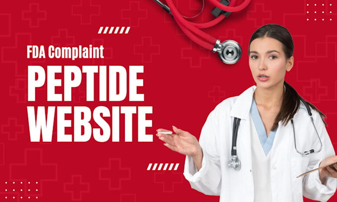 build peptide website for peptide store or supplement store