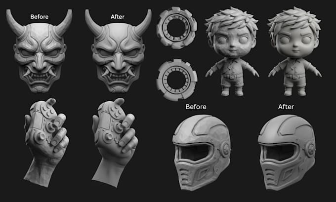 do stl file repair, edit obj file, custom 3d model file modification, fix mesh