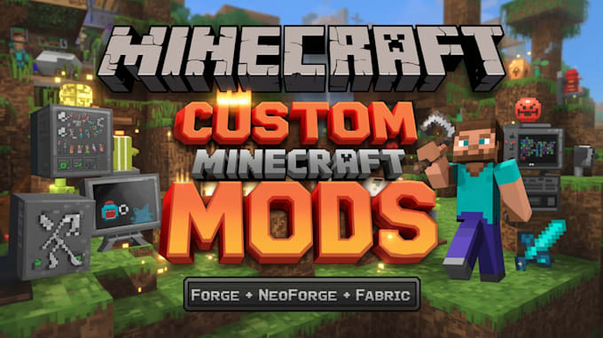 create custom minecraft forge, neo forge or fabric mods for your game