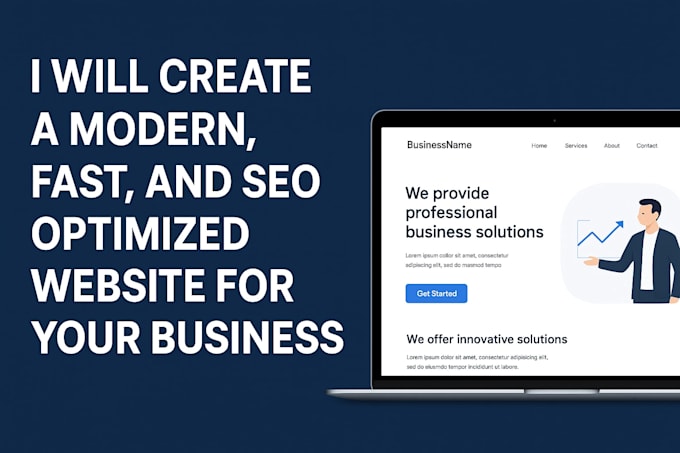 create a modern, fast, and seo optimized website for your business