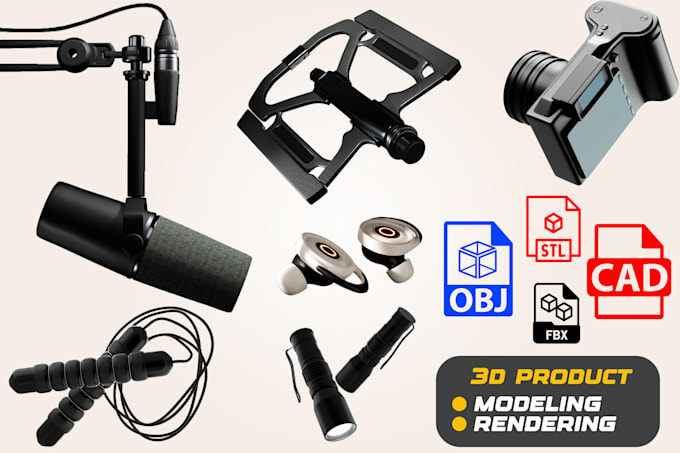 create 3d cad models for 3d printing and edit stl, obj files