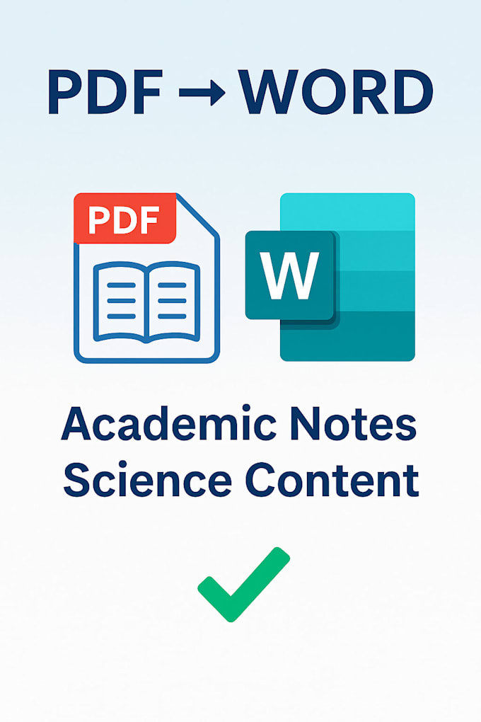 convert PDF or handwritten notes to word accurately