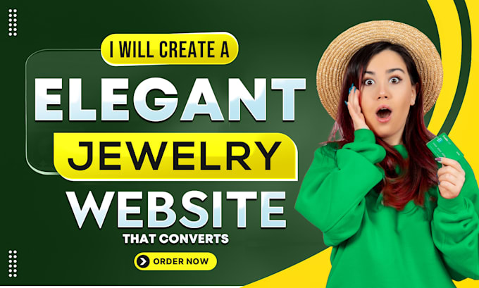 create a elegant jewelry website that converts