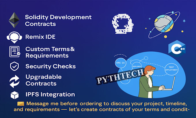 develop and deploy ethereum smart contracts on blockchain