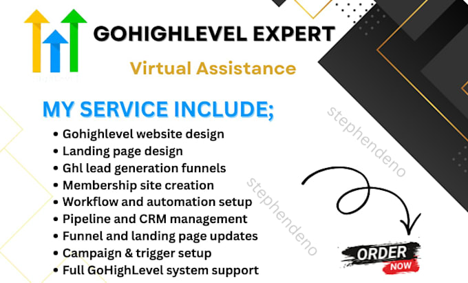 be your expert gohighlevel virtual assistant for ghl sales funnel and automation