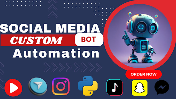 create social media bot, automation bot, python bot, instagram bot, x bot