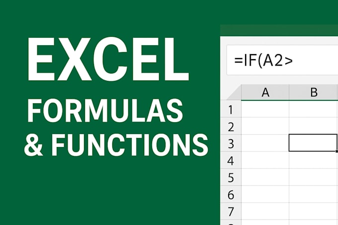 create advanced excel formulas and solve formula problems
