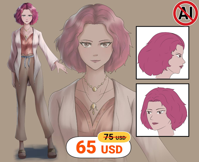 do character design for game, comic, dnd, tabletop, oc