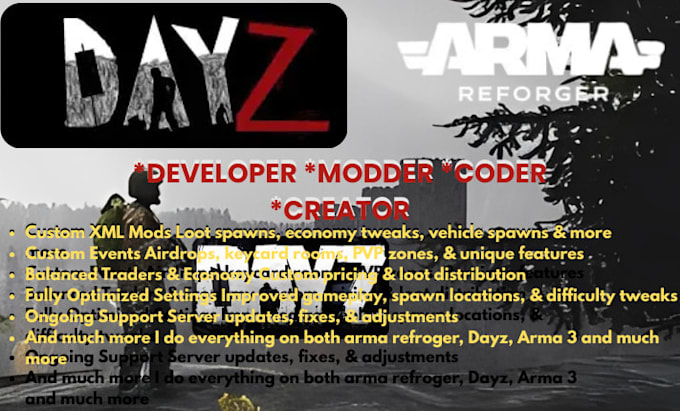 setup dayz server map coding scripts fix edit arma reforger skyrim mod 3d assets