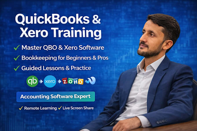 trainer and tutor of quickbooks online xero, freegent, zoho books