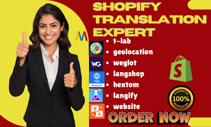 setup shopify translation tlab geolocation weglot langshop langify adapt website