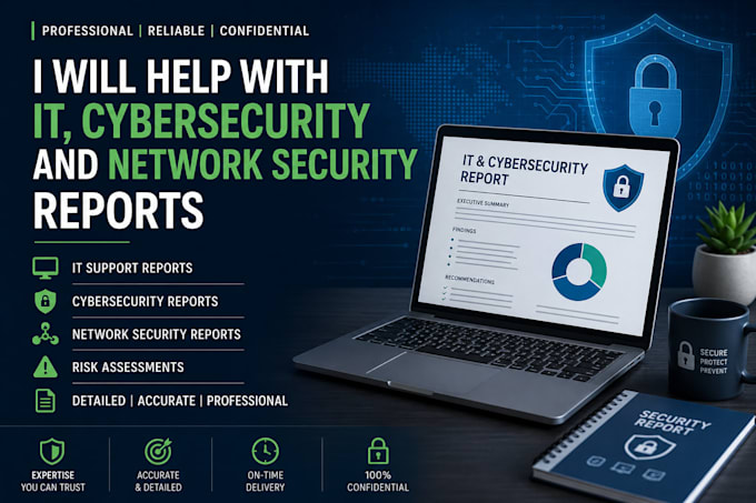 help with IT, cybersecurity and network security reports