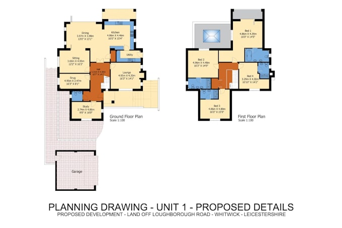 create colored 2d and 3d floor plans for real estate