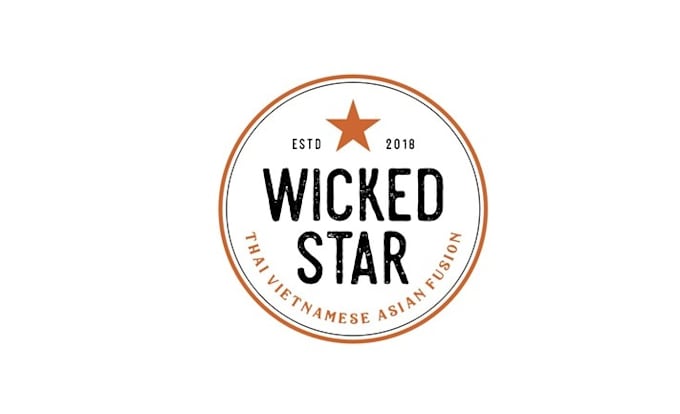 design elegant splendid wicked star logo