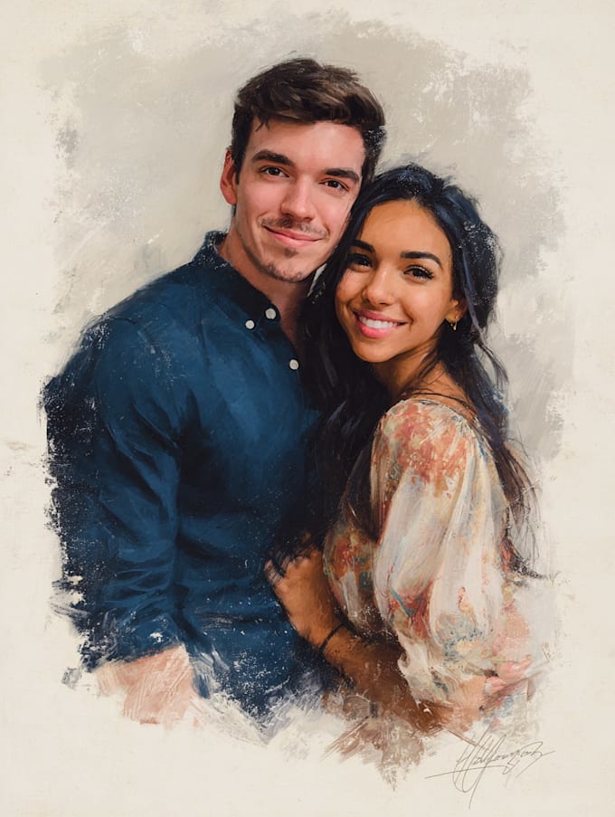 do couple portrait illustration