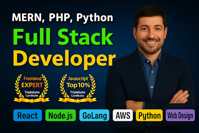 develop a clean and modern full stack website