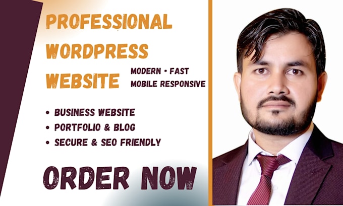 create a professional business wordpress website