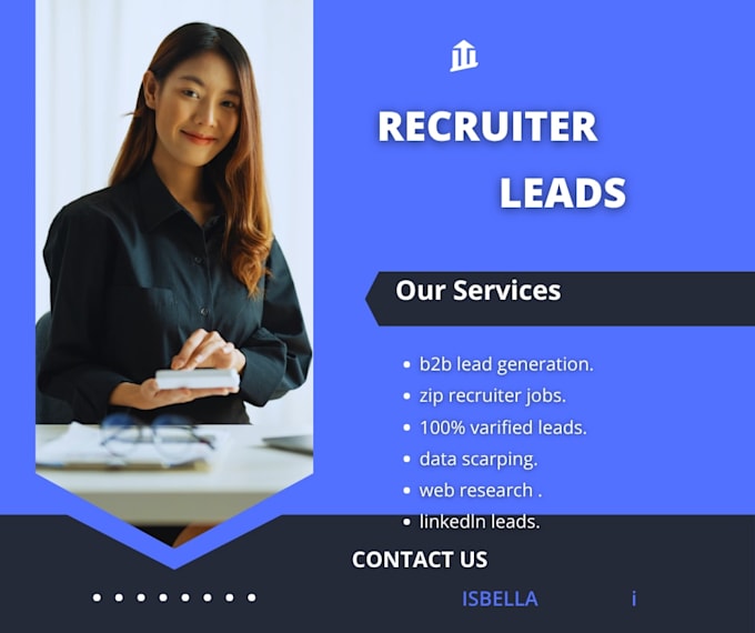 do b2b lead generation, recruiter leads, and linkedin web research