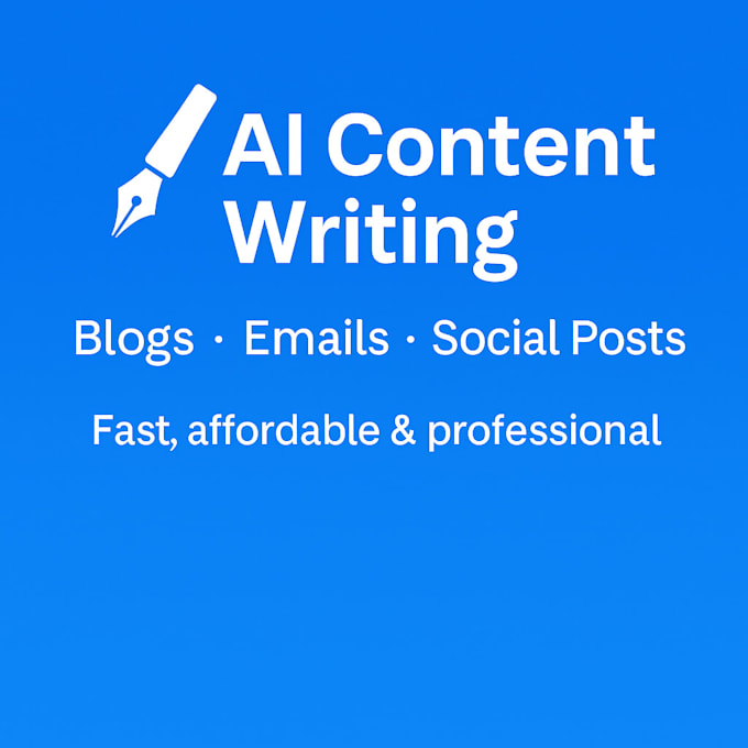 write ai powered social media posts blogs and emails